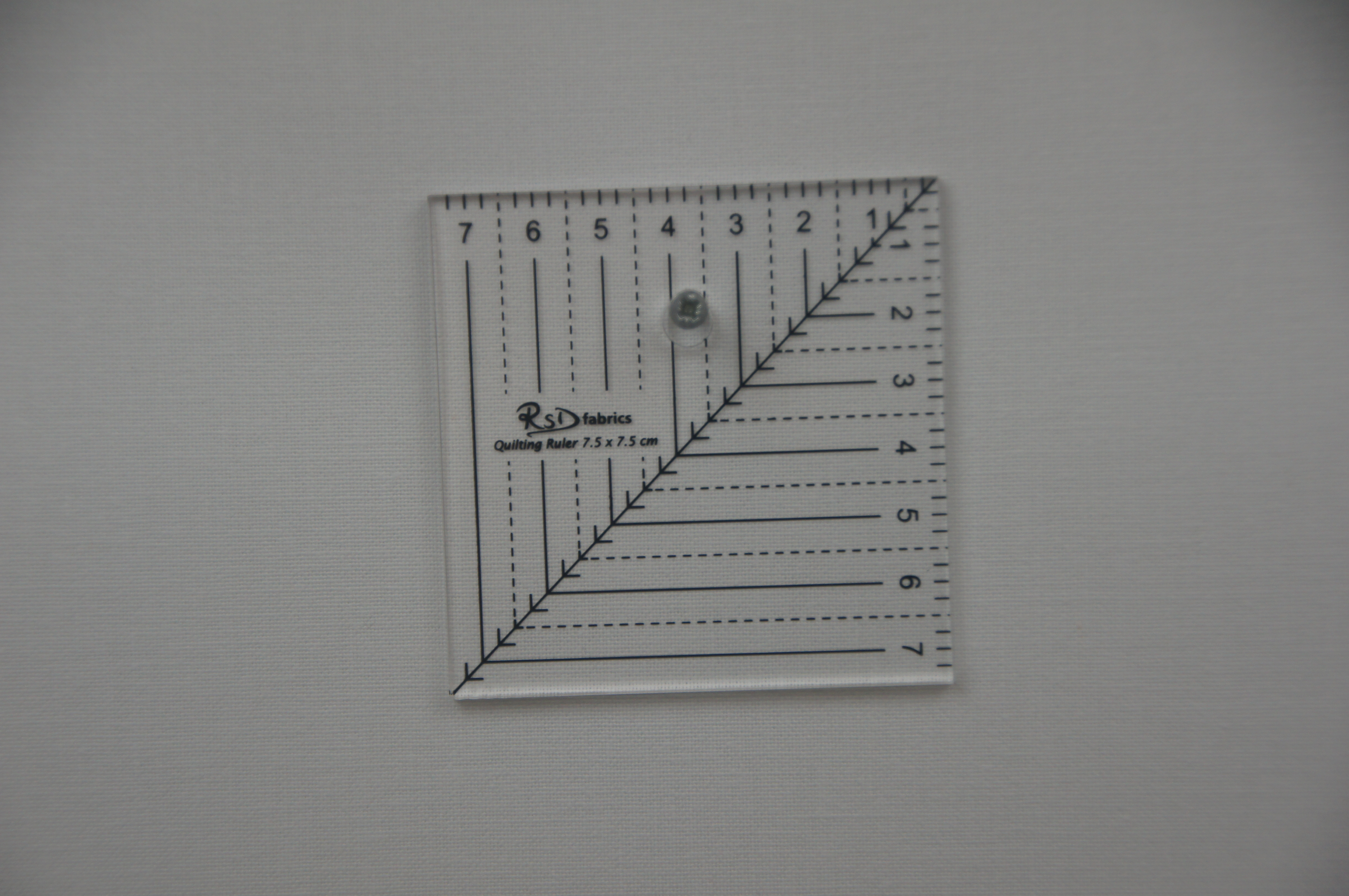 RSD Fabrics Quilting Ruler 7.5 x 7.5 cm Acrylic Transparent