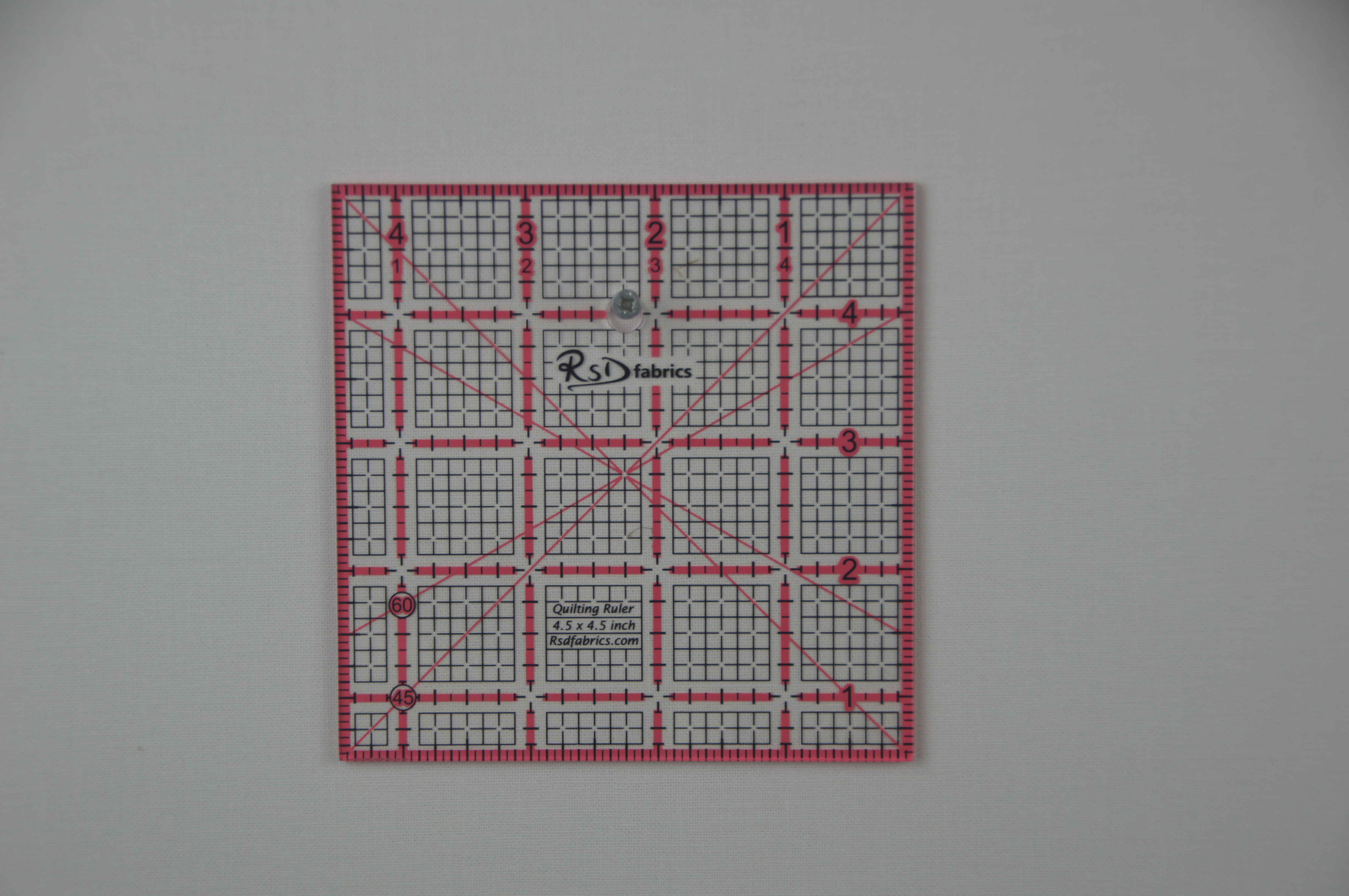 RSD Fabrics Quilting Ruler 4.5 x 4.5 inch