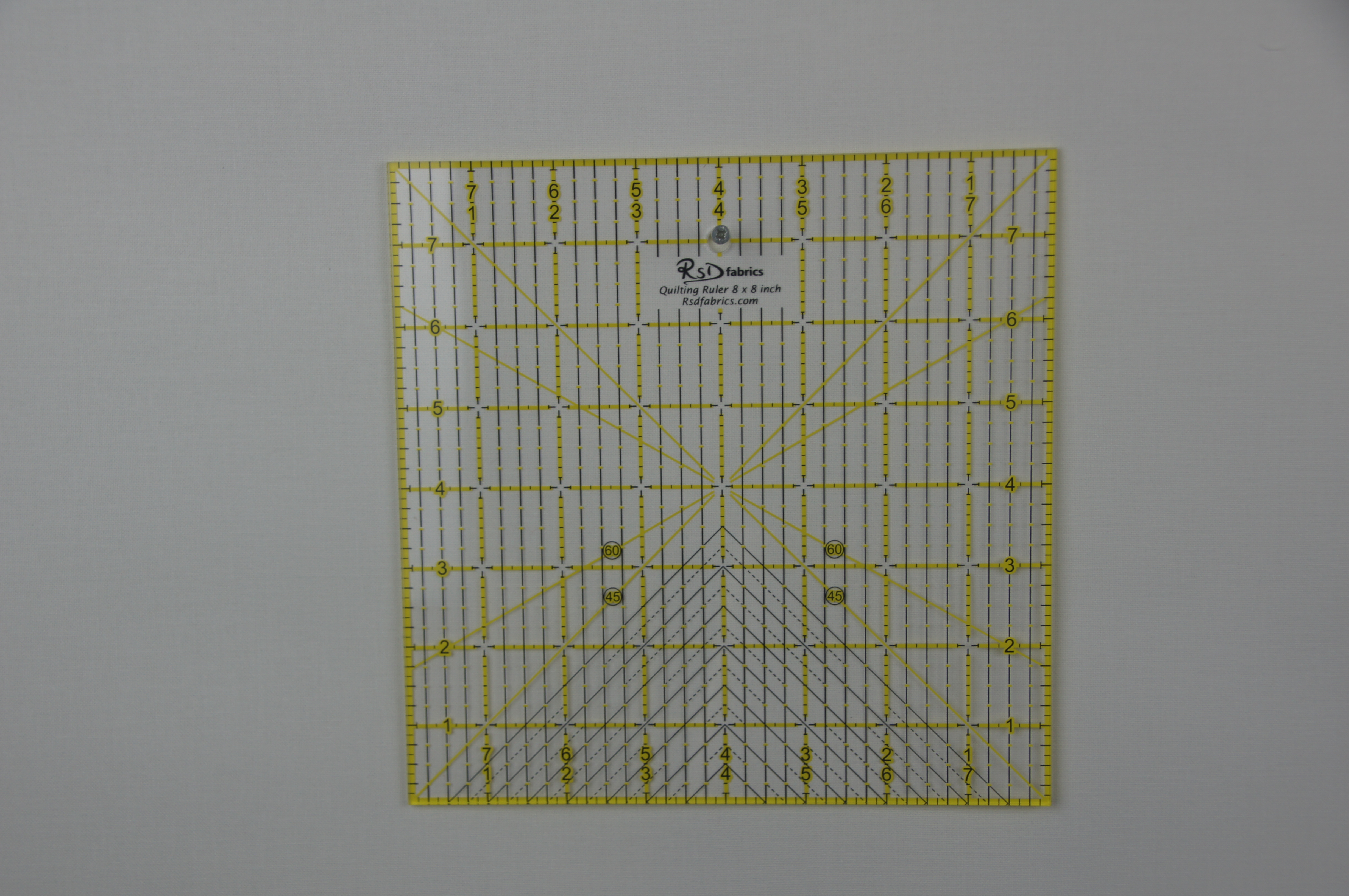 RSD Fabrics Quilting Ruler 8 x 8 inch