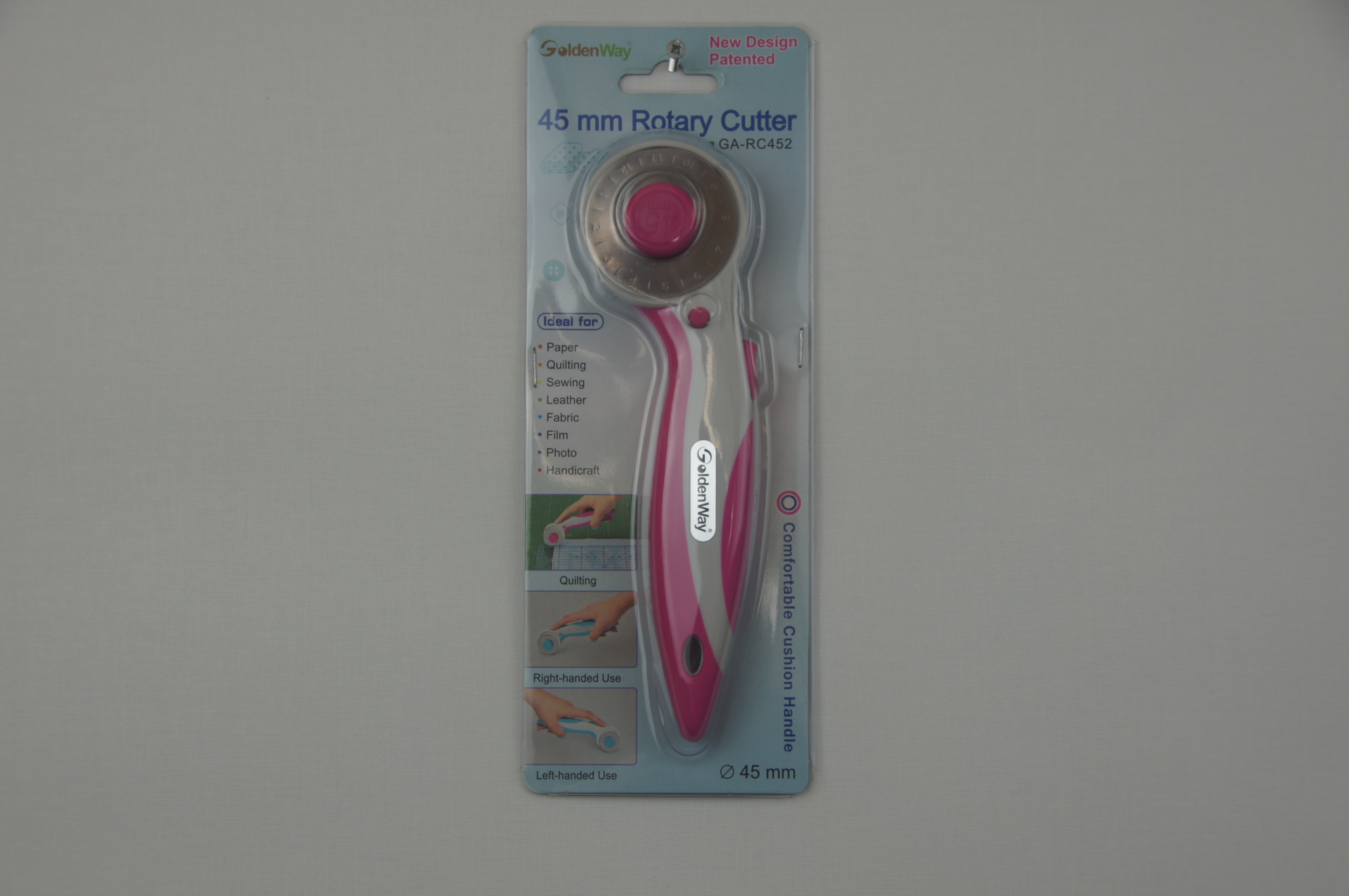 GoldenWay 45 mm Rotary Cutter Pink and Grey