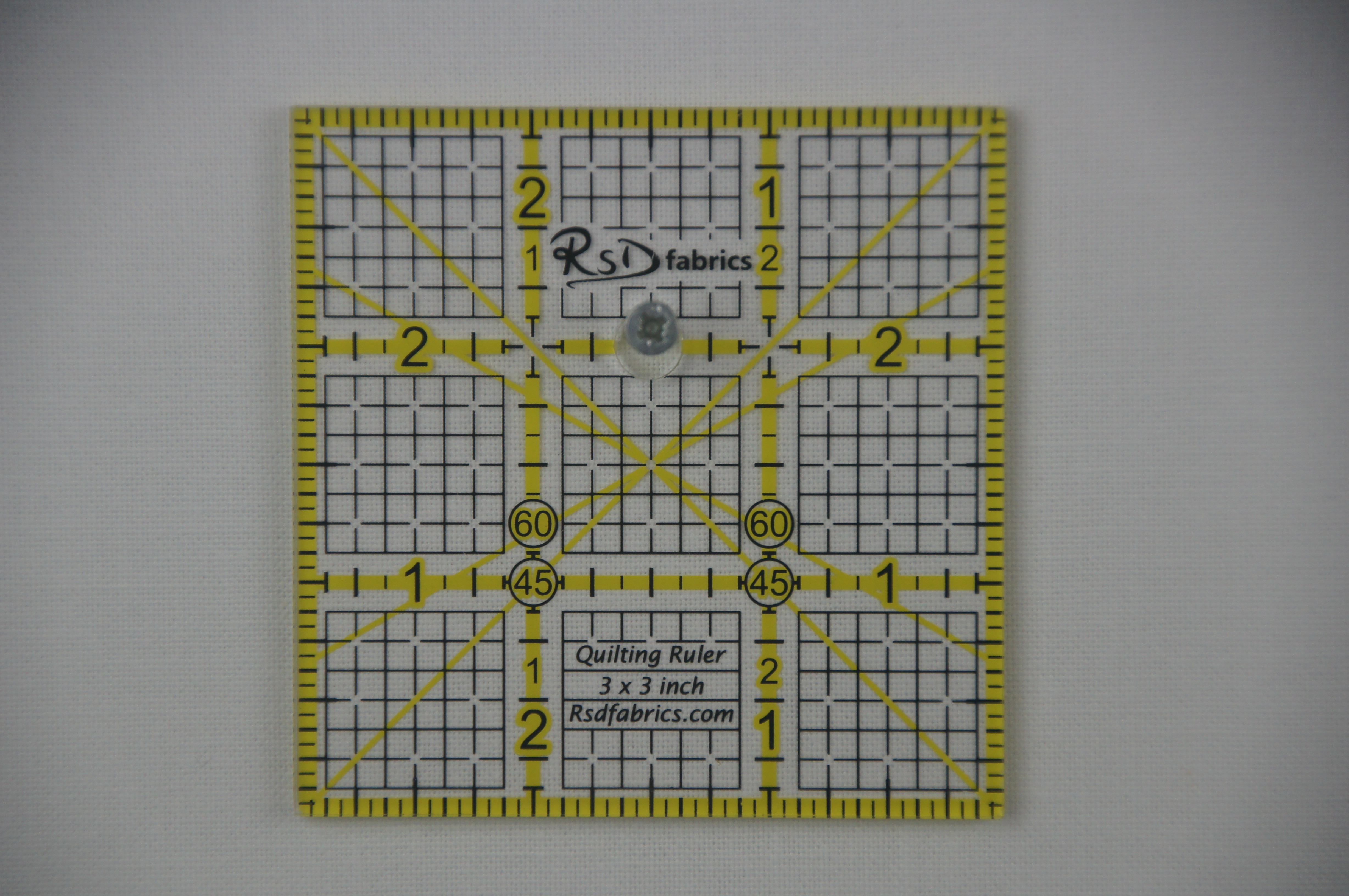 RSD Fabrics Quilting Ruler 3 x 3 inch