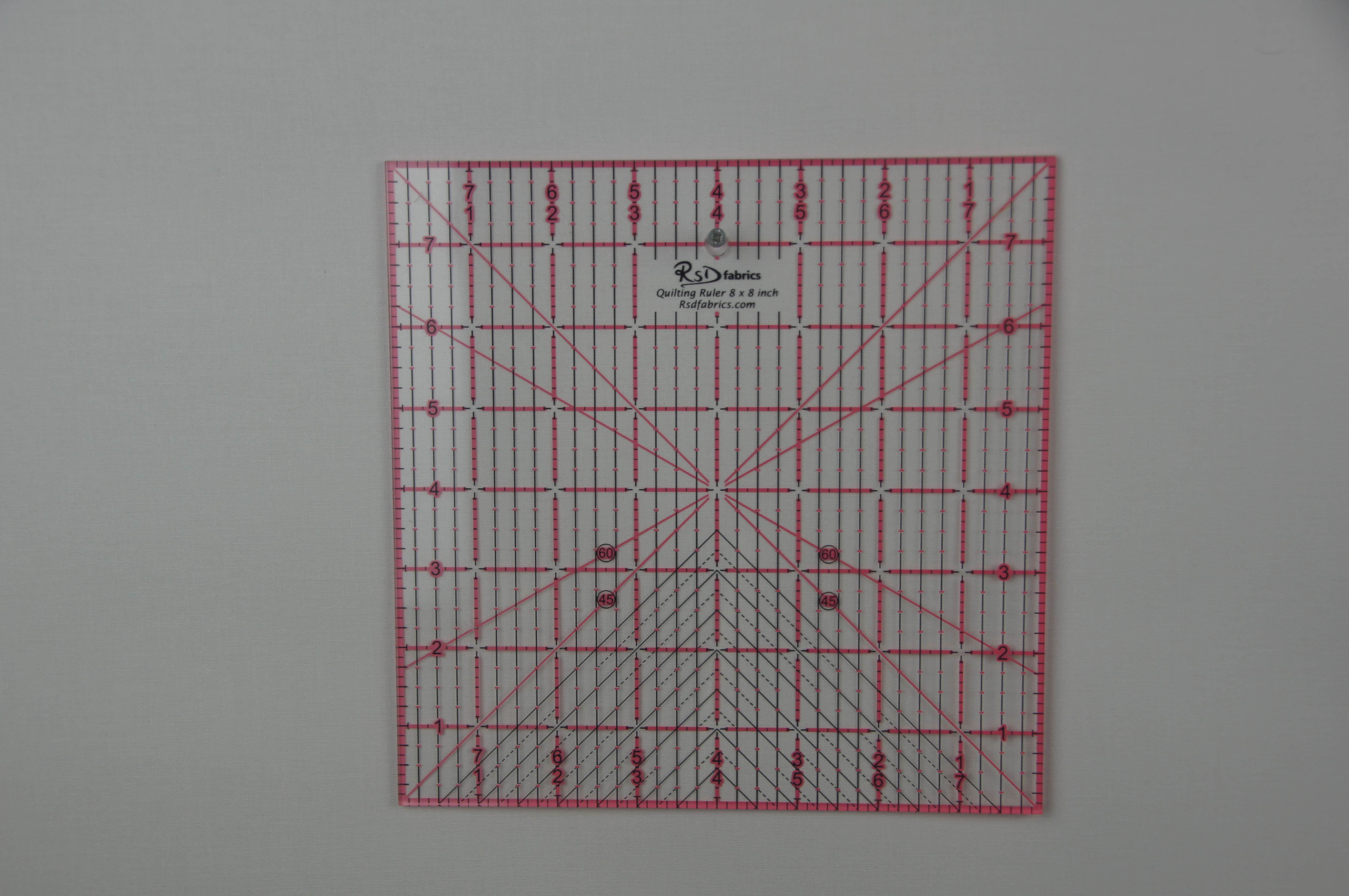 RSD Fabrics Quilting Ruler 8 x 8 inch