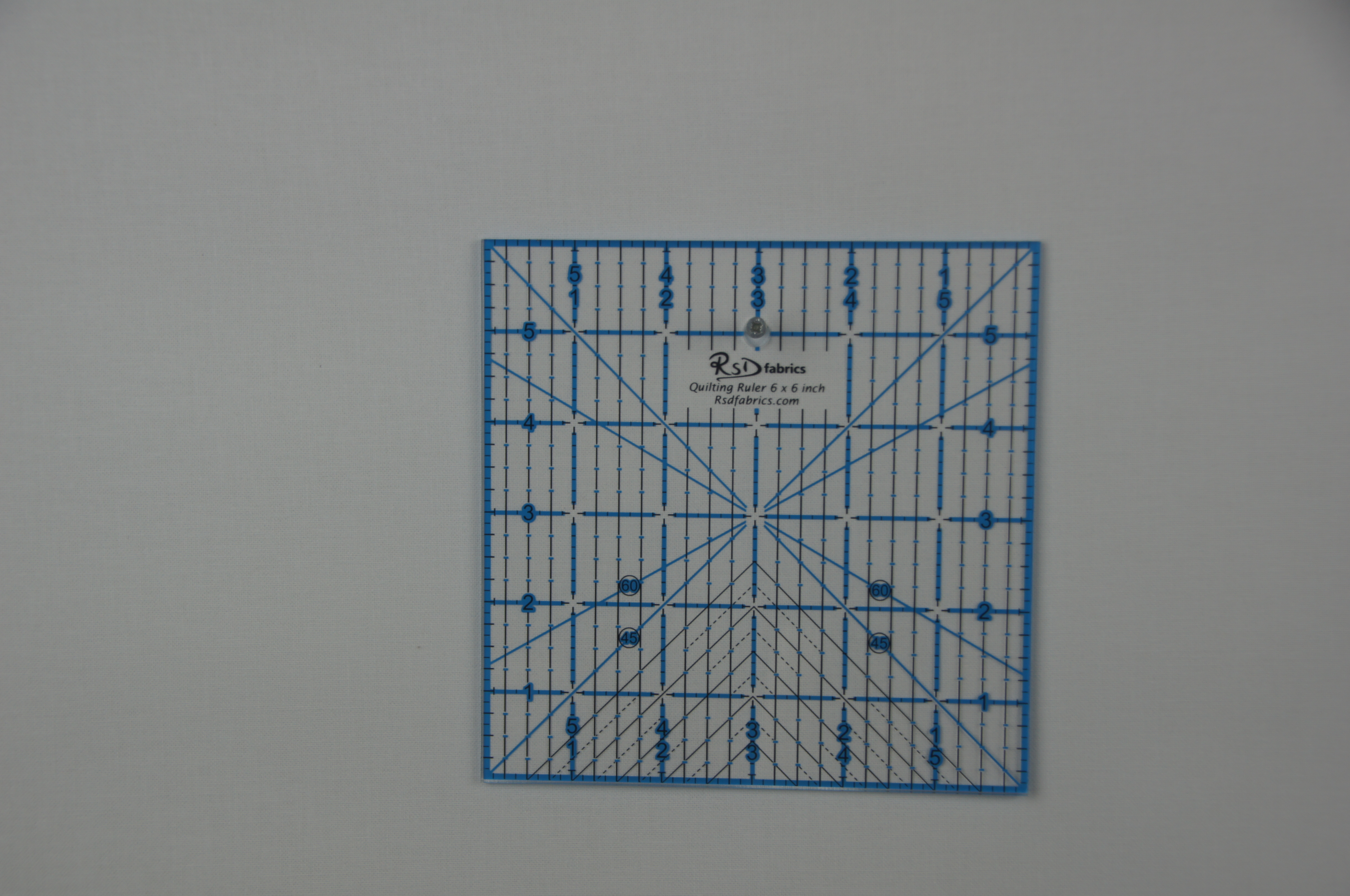 RSD Fabrics Quilting Ruler 6 x 6 inch