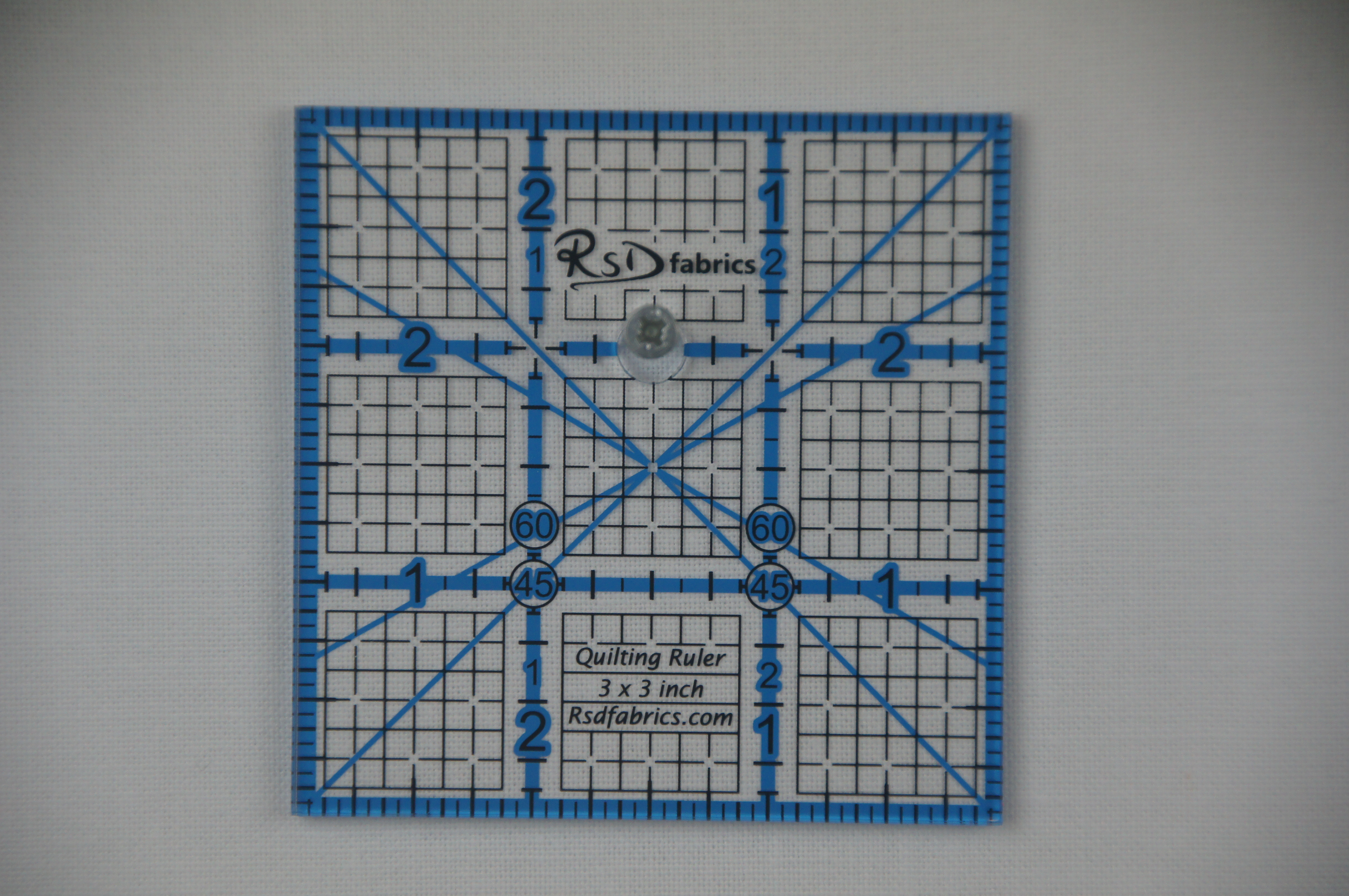 RSD Fabrics Quilting Ruler 3 x 3 inch