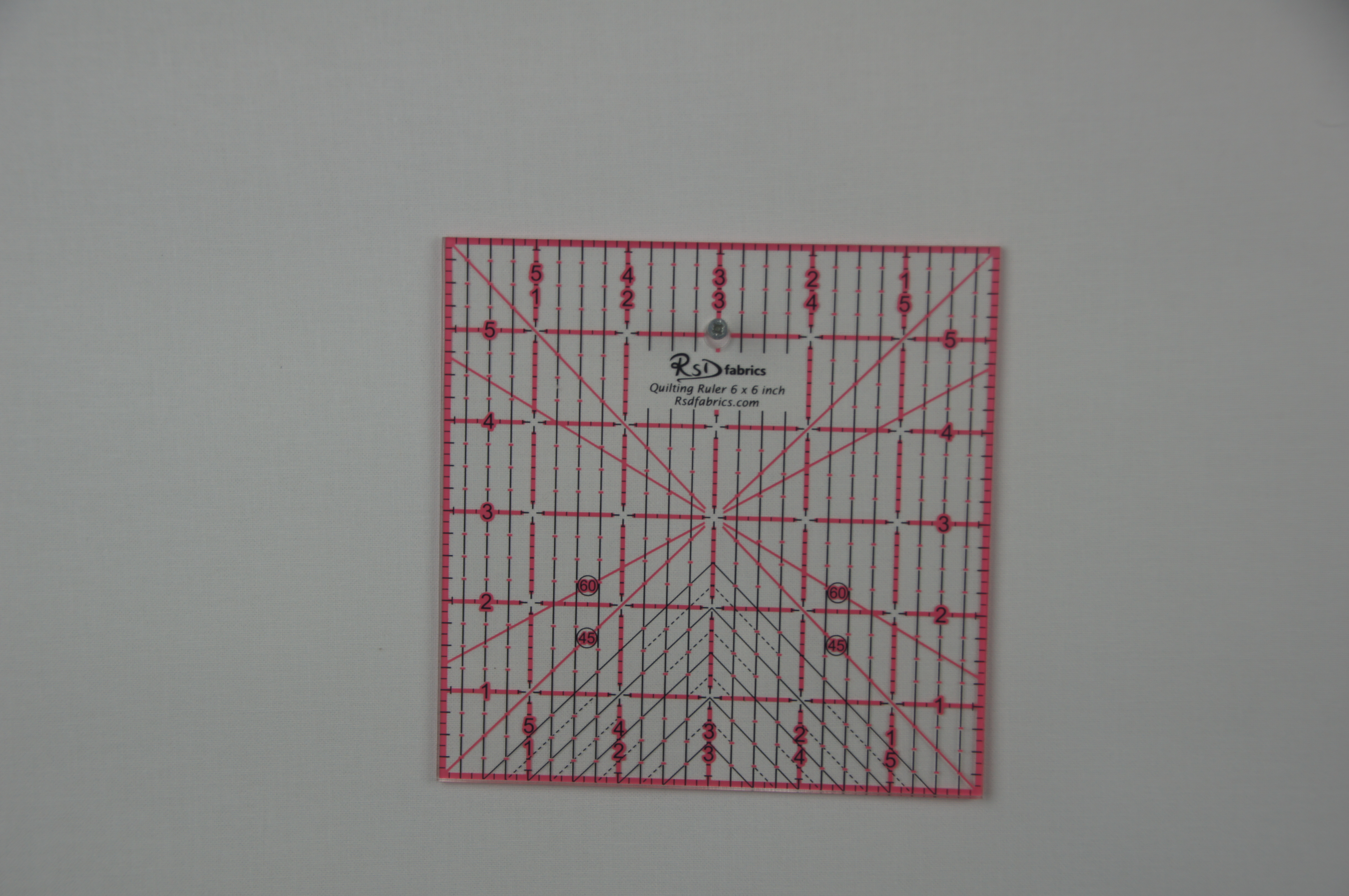 RSD Fabrics Quilting Ruler 6 x 6 inch