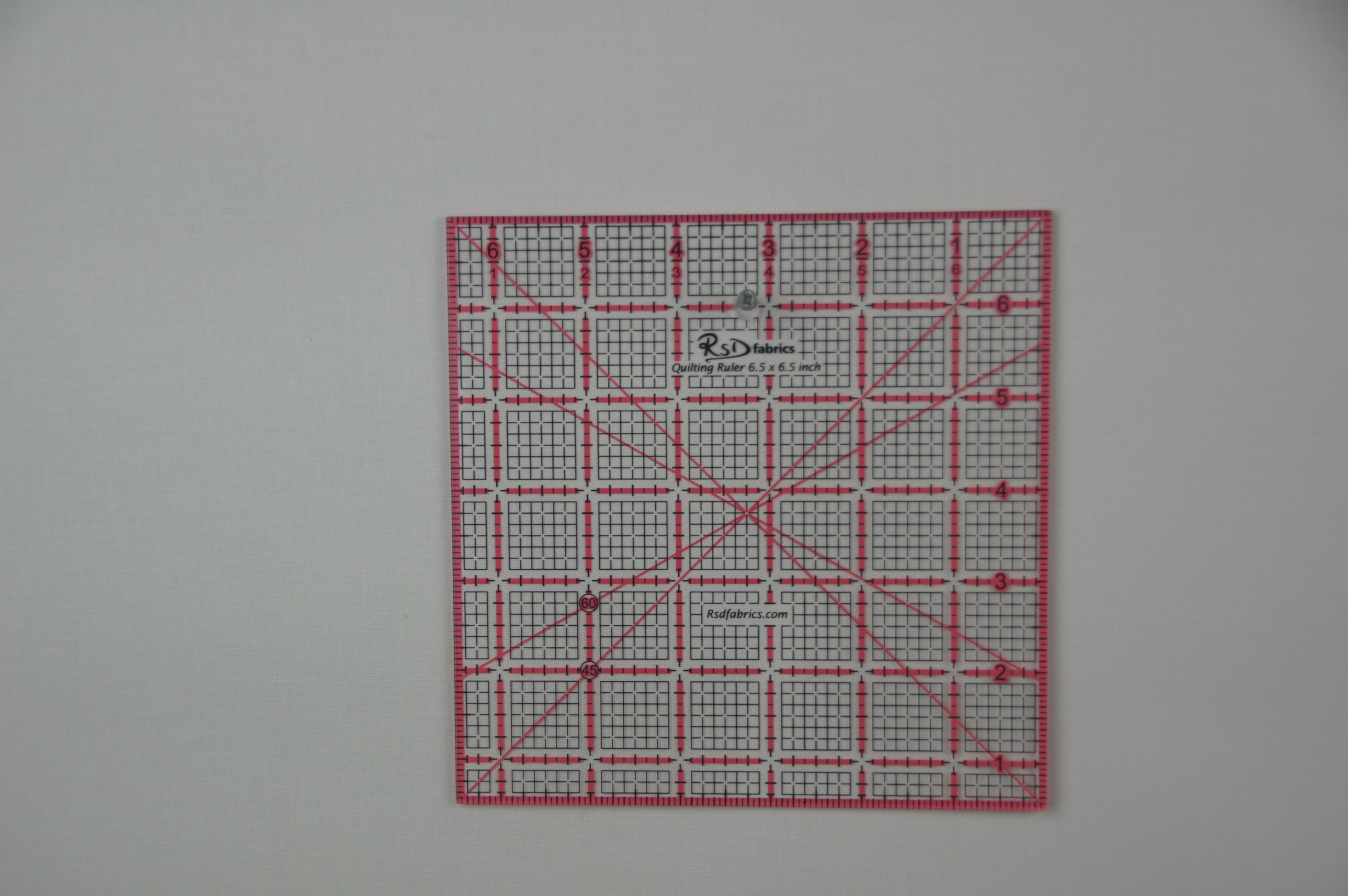 RSD Fabrics Quilting Ruler 6.5 x 6.5 inch