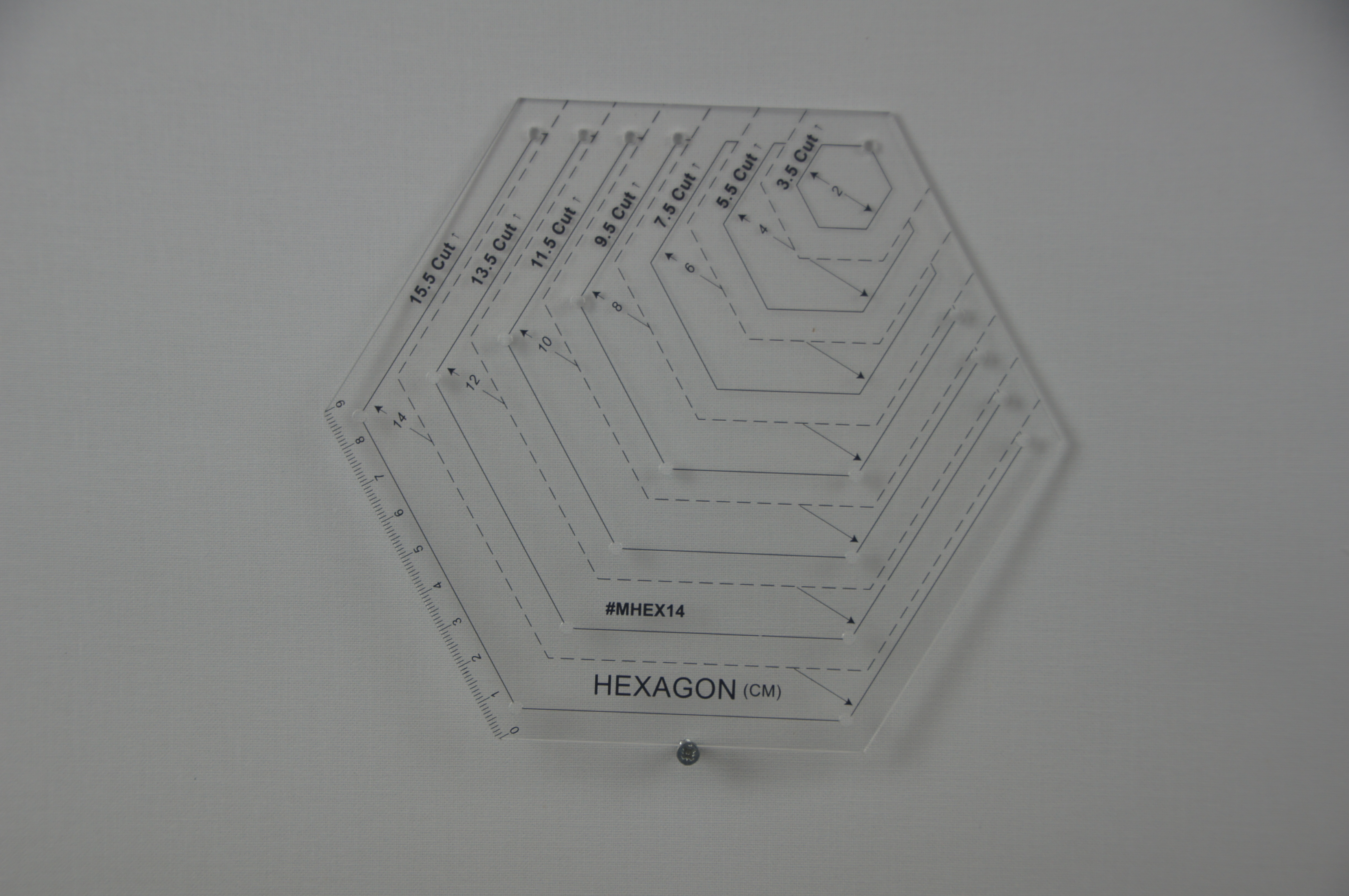 RSD Fabrics Hexagon Ruler MHEX14