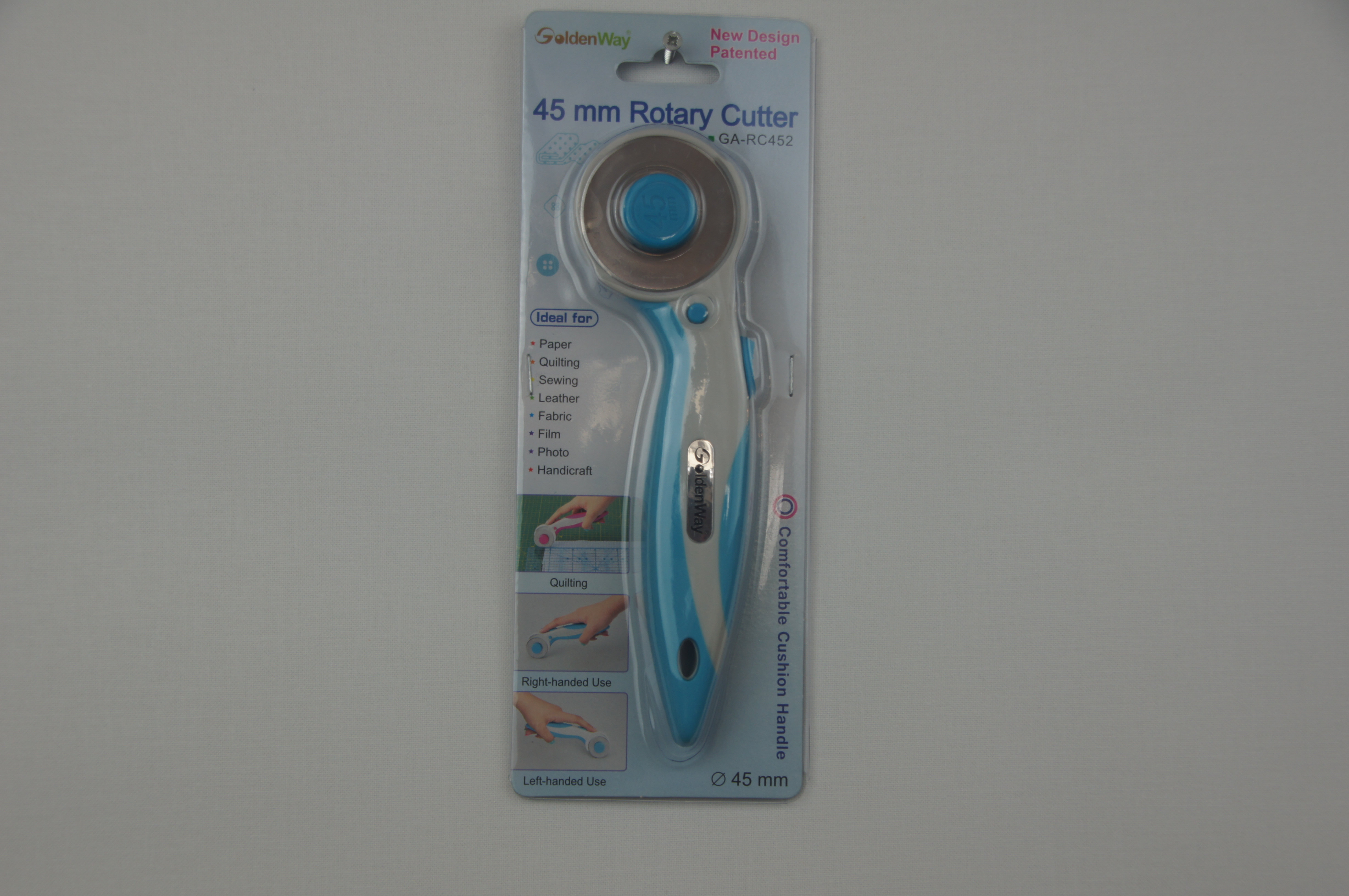 GoldenWay 45 mm Rotary Cutter Blue and Grey