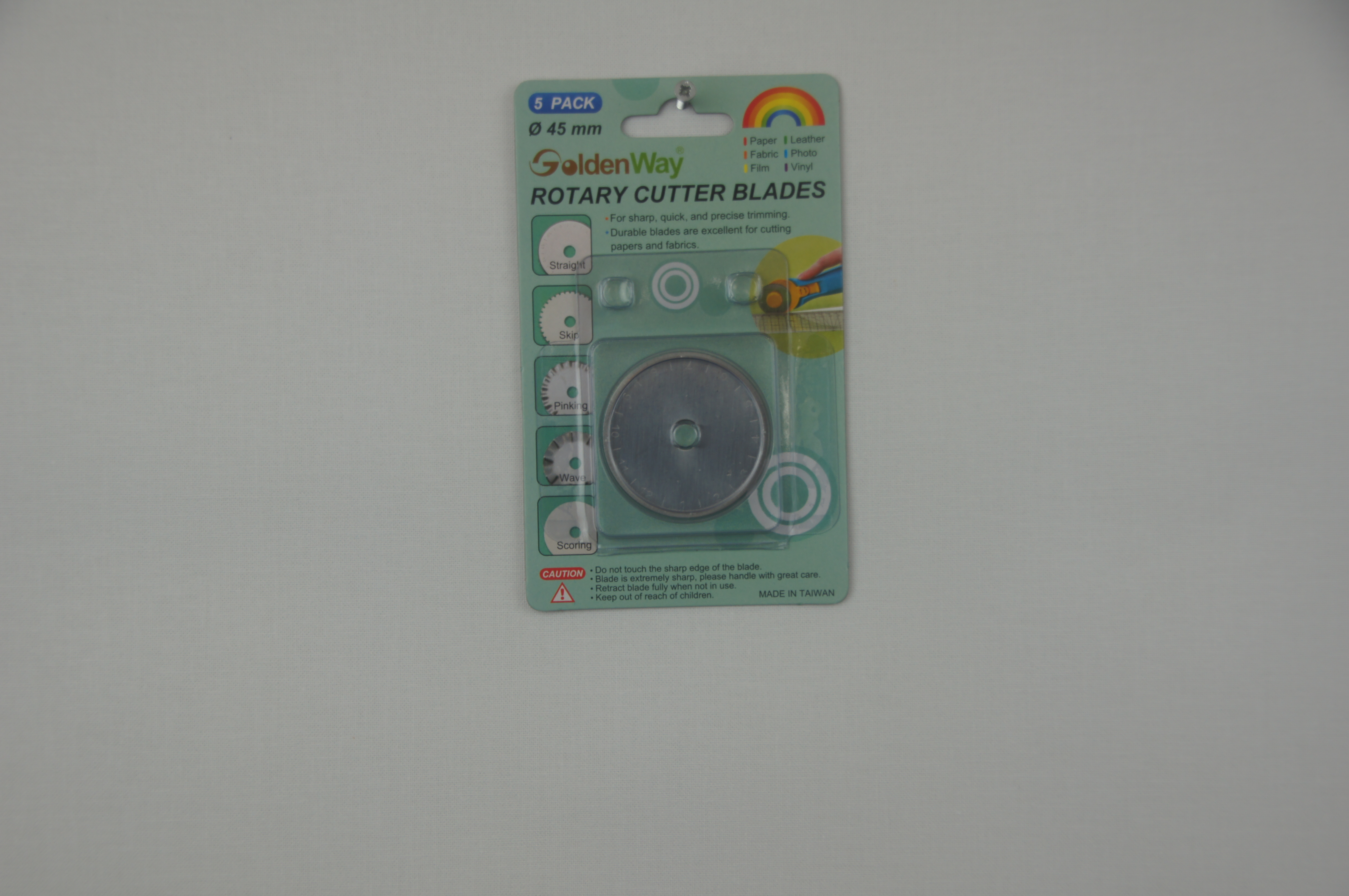 GoldenWay Rotary Cutter Blades 45 mm 5 Pack