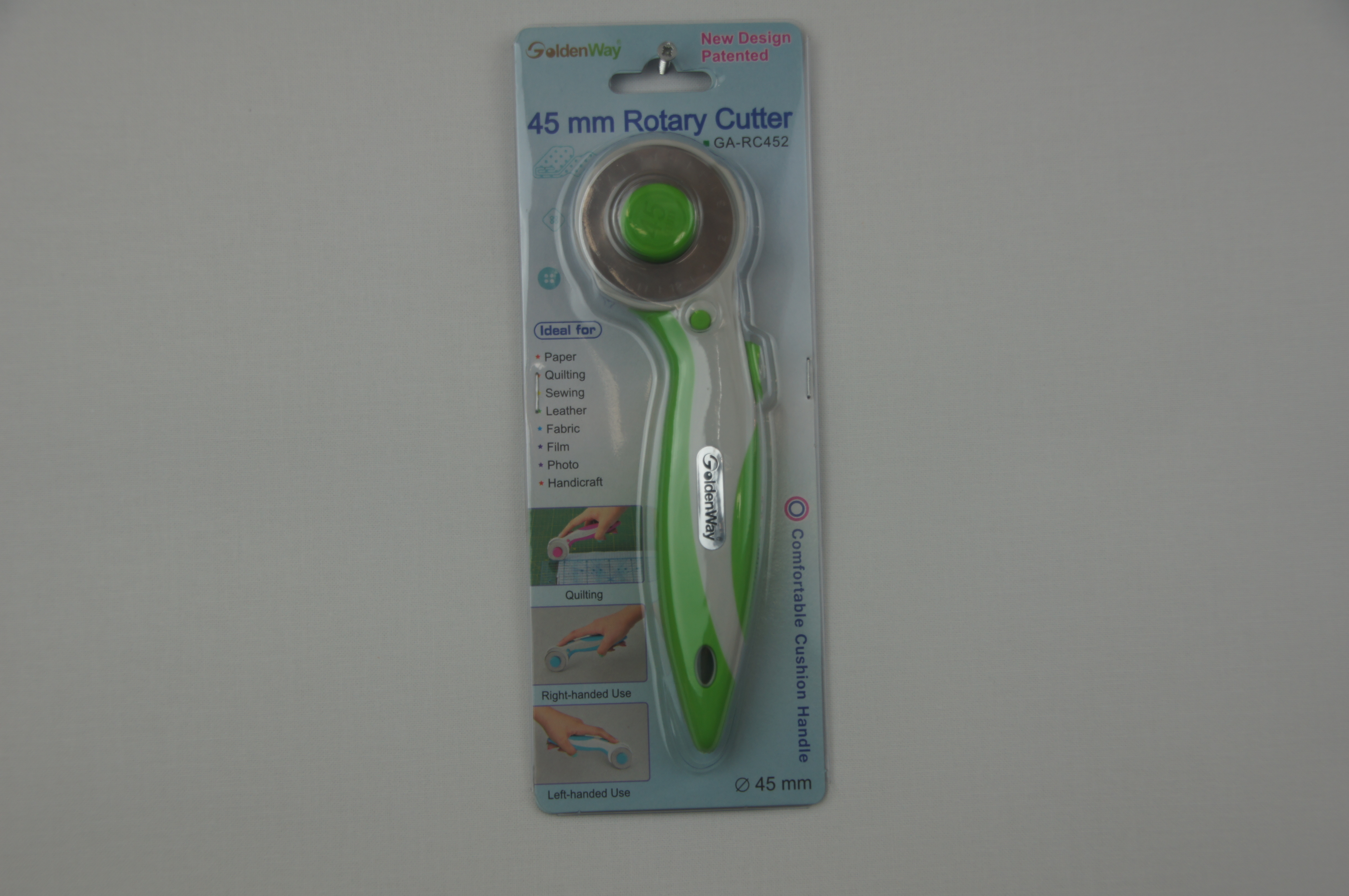 GoldenWay 45 mm Rotary Cutter Green and White