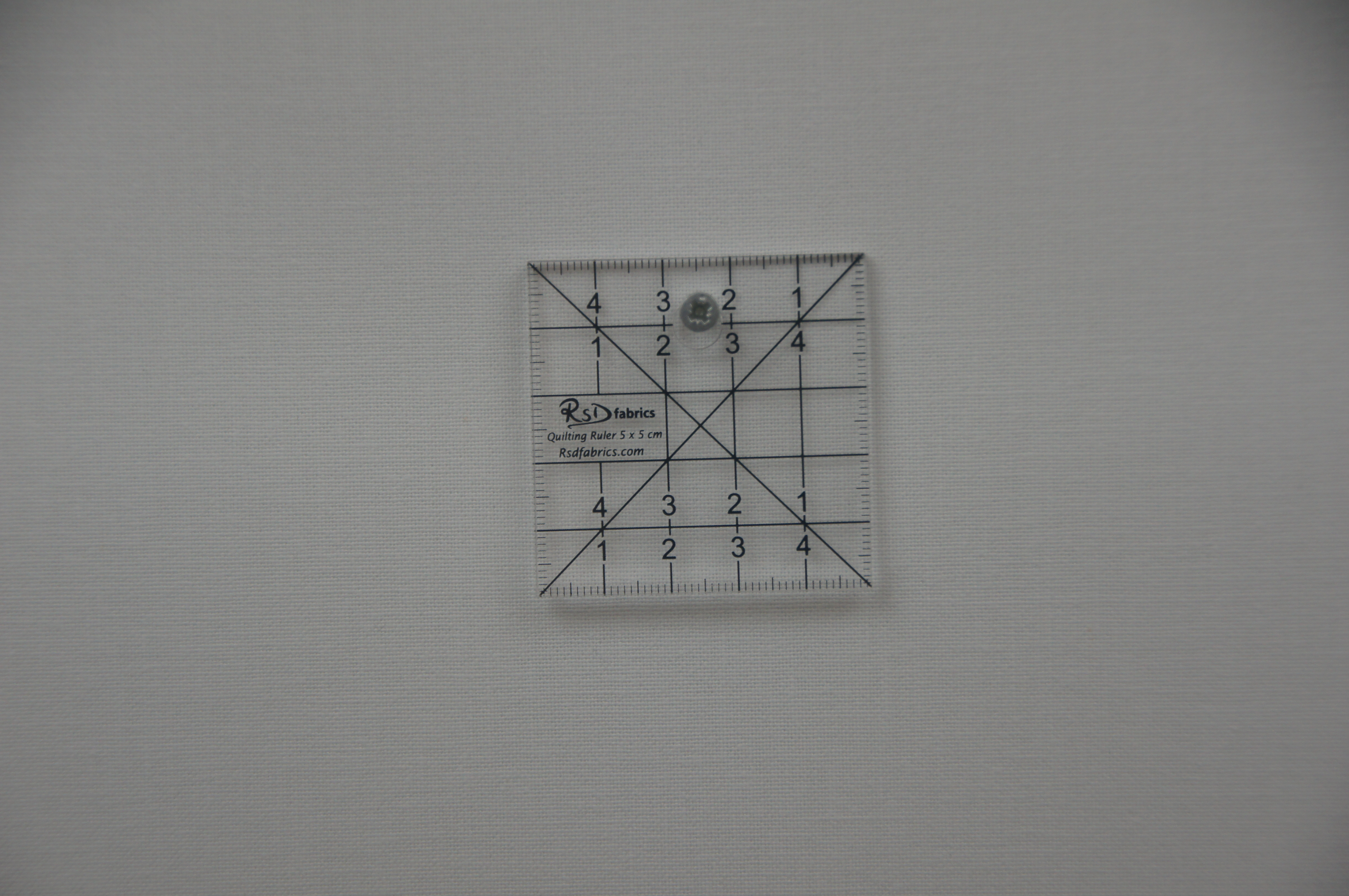 RSD Fabrics Quilting Ruler 5 x 5 cm Acrylic Transparent