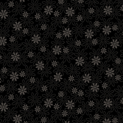 Stencil Floral Black 21516-J