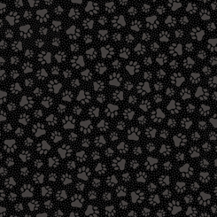Paw Prints Black 26762-J