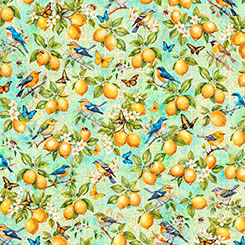 Lemons & Birds Green 31712-Q