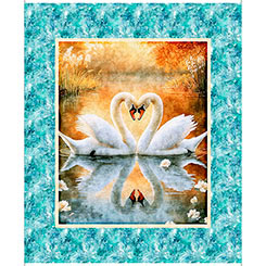 Swan Panel Blue 31848-X