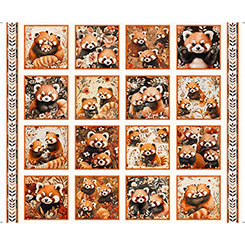 Panda Picture Patches Orange 31911-E