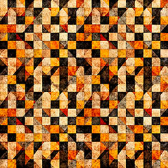 Checkboard Geo Orange 31950-O