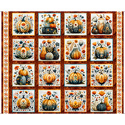 Decorative Pumpkin Picture Pat Multicolour 31984-A