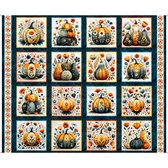 Decorative Pumpkin Picture Pat Multicolour 31984-Q