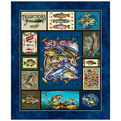 The Lure Of Fishing Panel Blue 32122-X