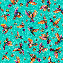 Hummingbirds Blue 32194-Q