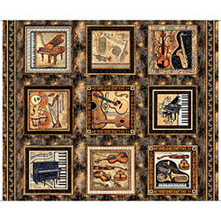 Music Picture Patches Brown 32244-A
