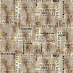 Musical Text Orange 32249-E