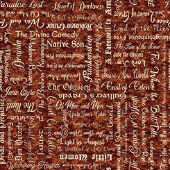 Classic Books Text Red 32264-AT